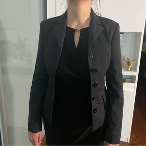 Jacob Dark Grey Blazer with Pin Stripes Size 0